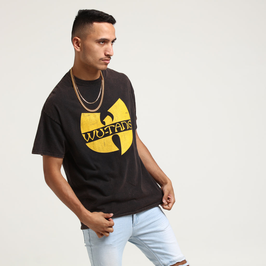 Wu Tang Brand Limited WTC Logo Vintage Tee Black