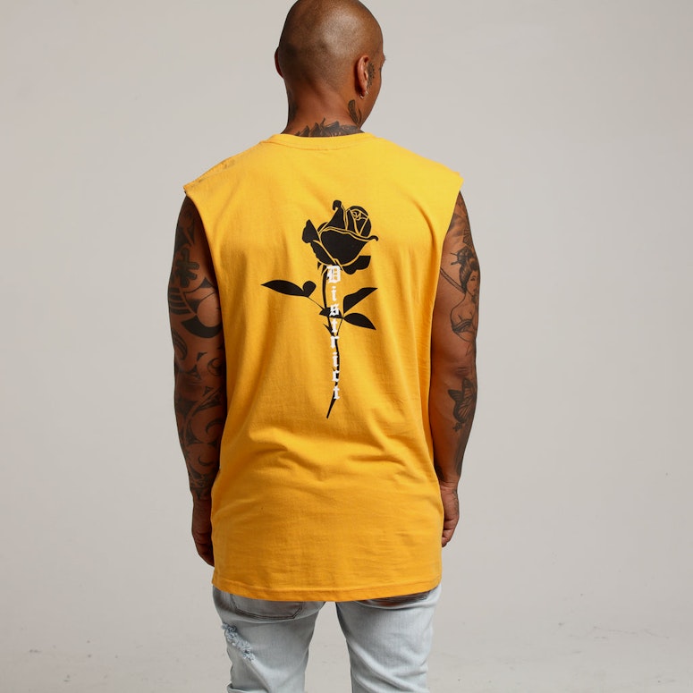 District Goods Thorn Muscle Tee Yellow