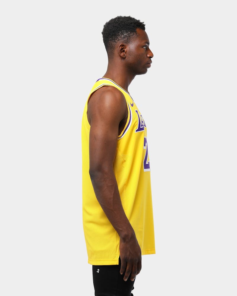 Nike Los Angeles Lakers Lebron James 23 Icon Edition Swingman Jersey Amarillo Culture Kings