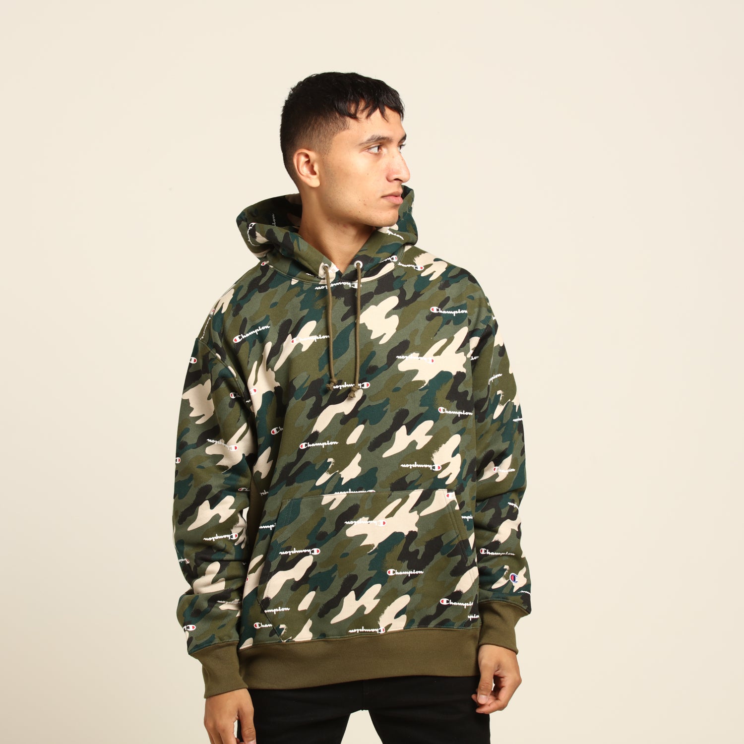 champion reverse weave camo hoodie