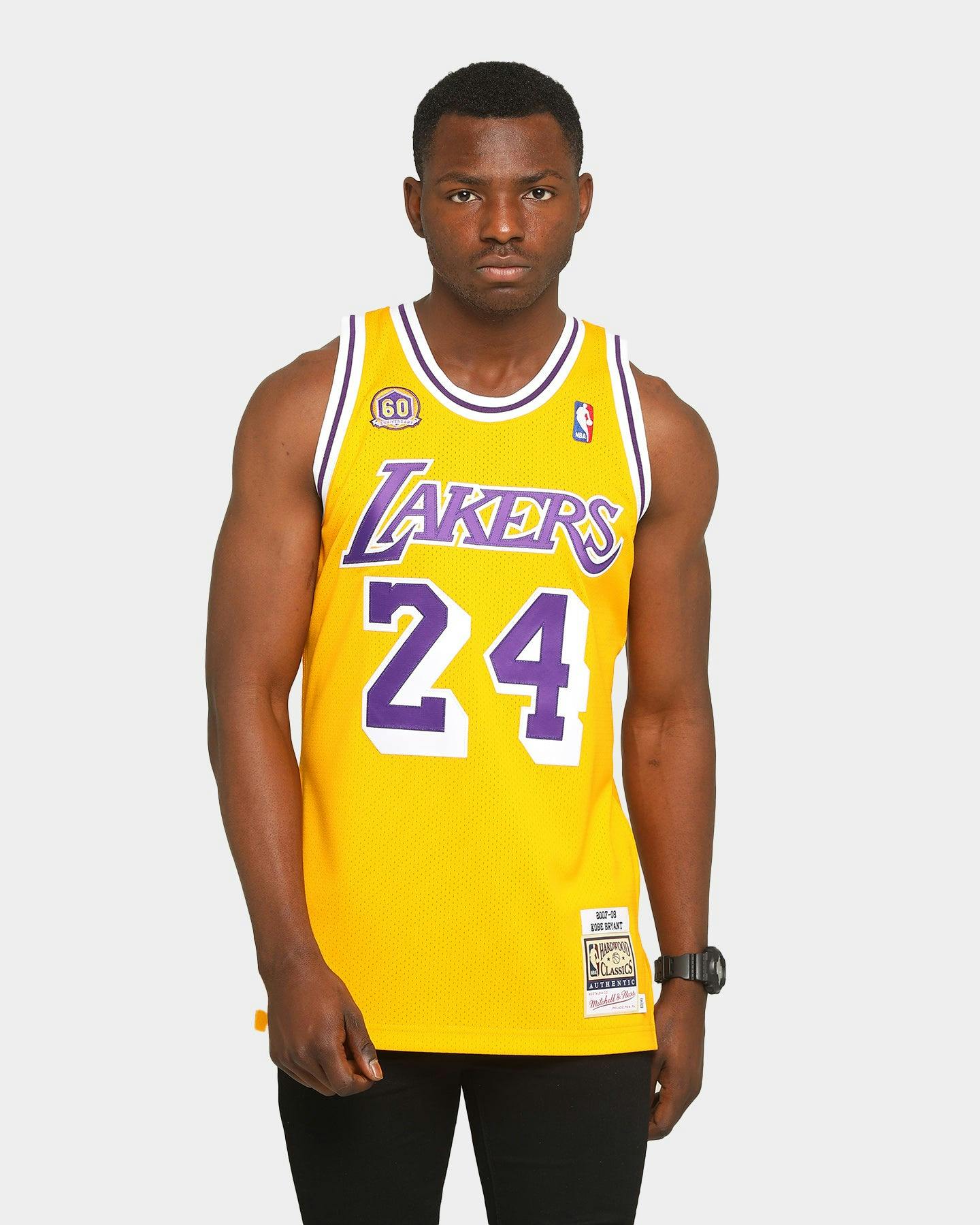 Mitchell Ness Los Angeles Lakers Kobe Bryant 24 07 08 Authentic Nba Jersey Yellow Culture Kings