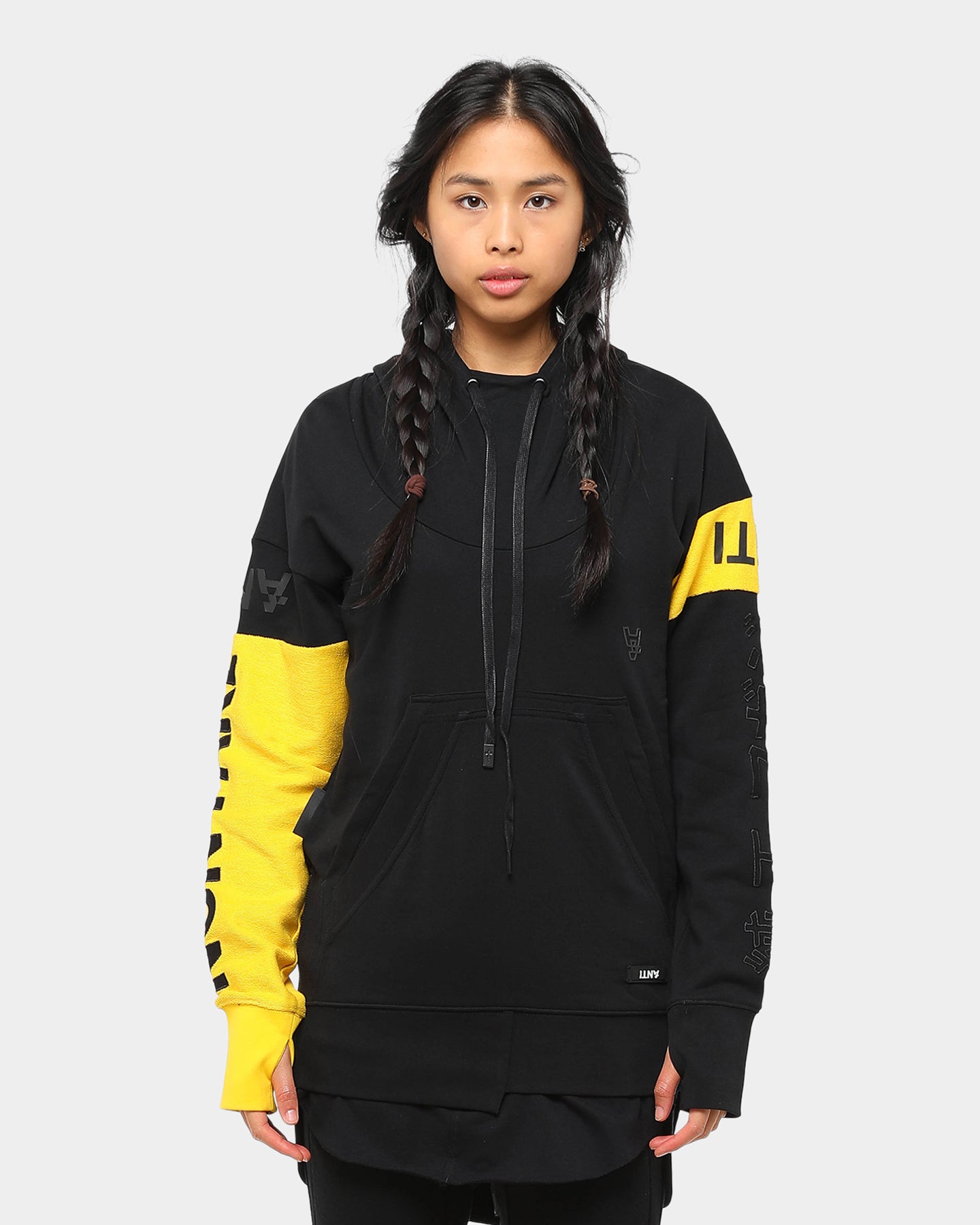 black and yellow hoodie