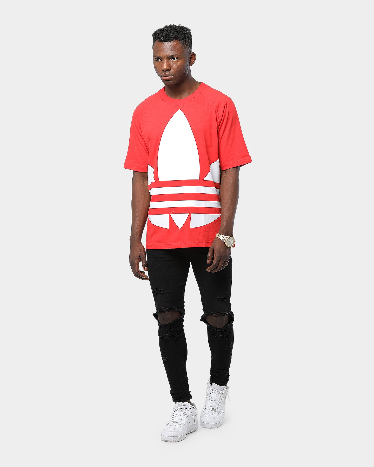 adidas big trefoil tee