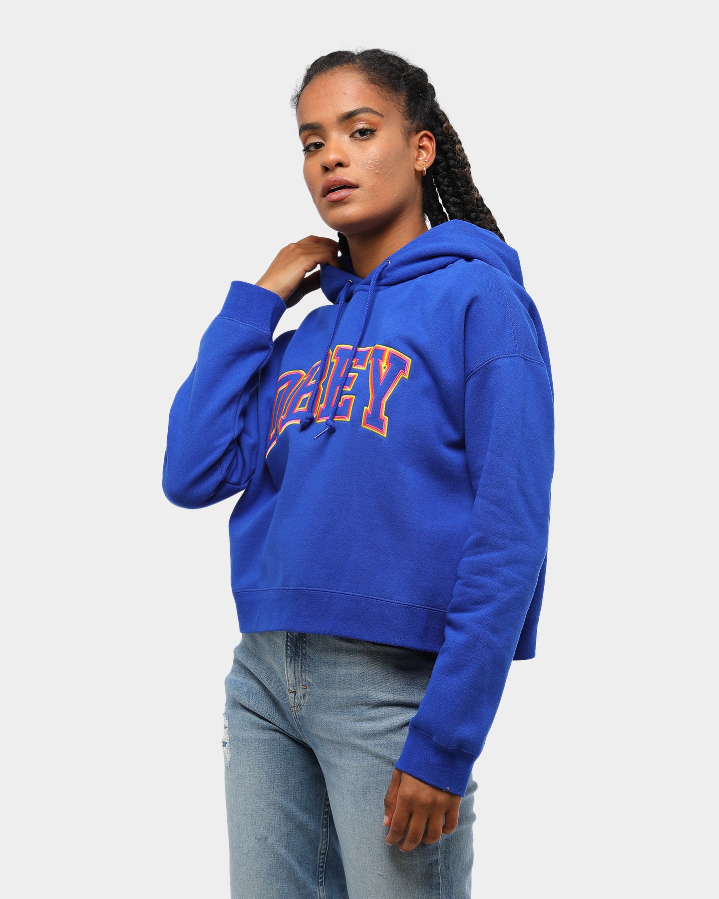 obey hoodie blue