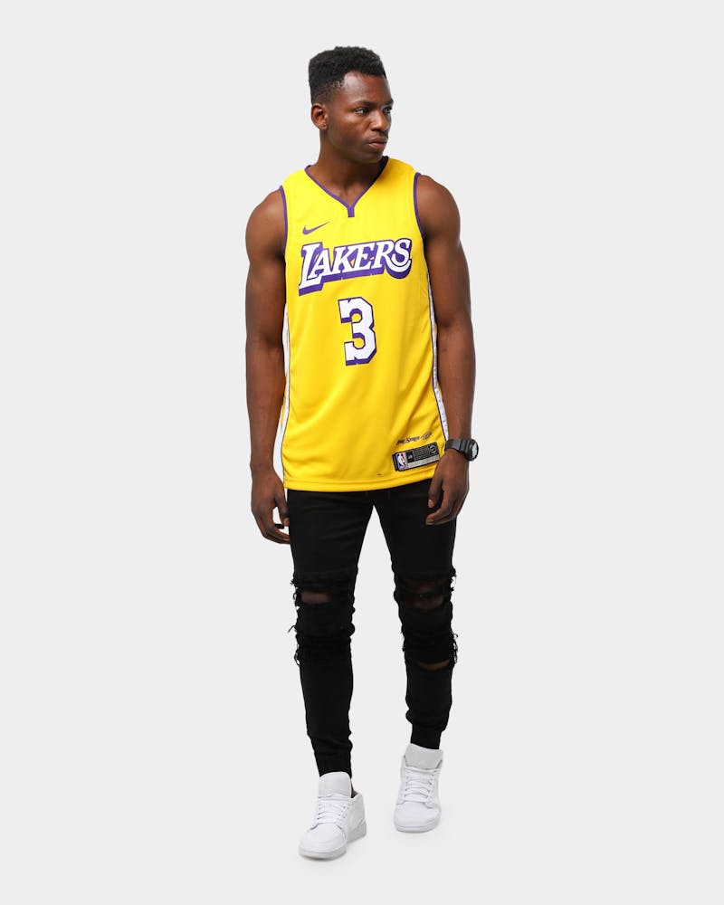 Nike Men S Los Angeles Lakers Anthony Davis 3 City Edition Swingman N Culture Kings