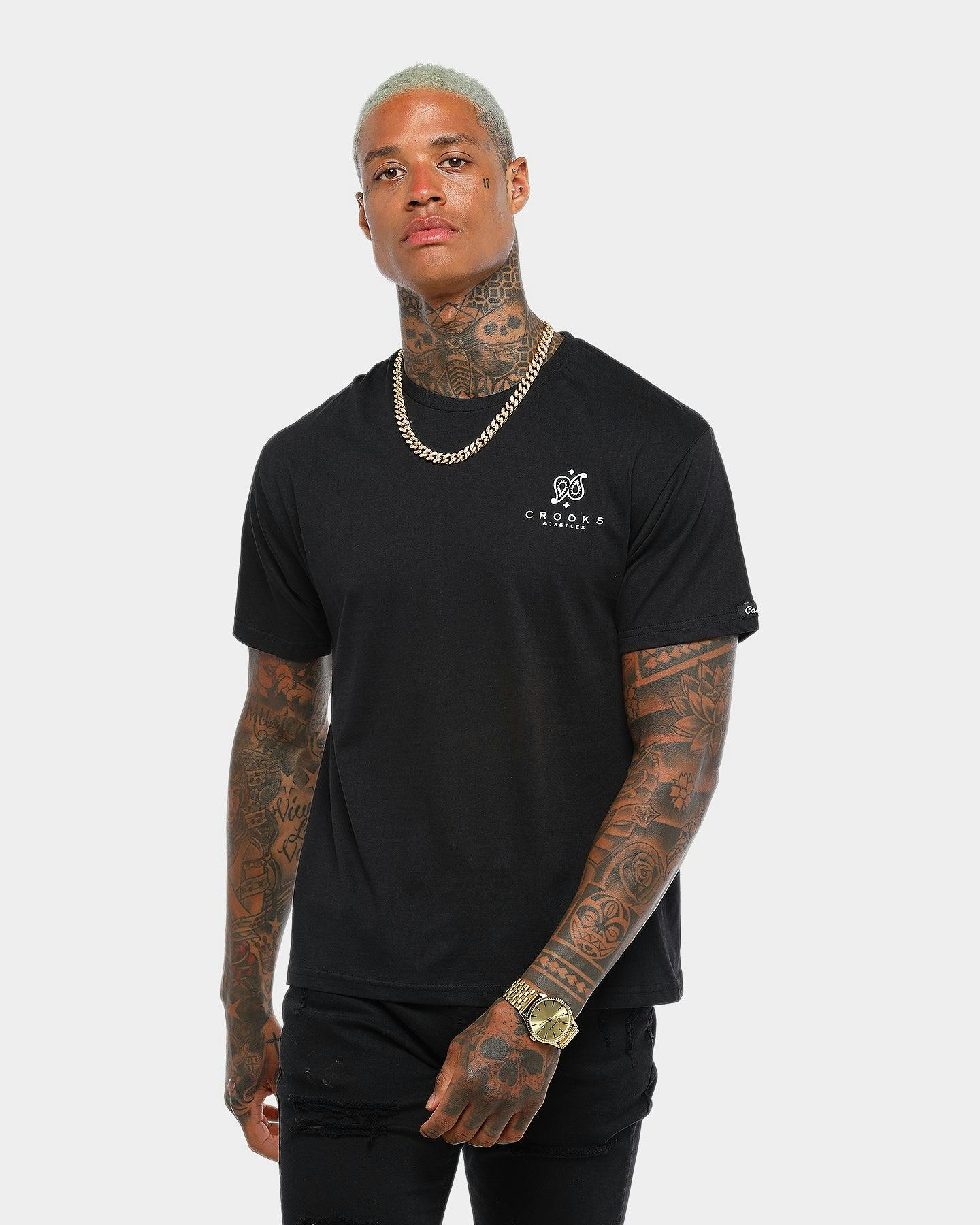 Crooks & Castles Greco Bandusa Tee Black | Culture Kings