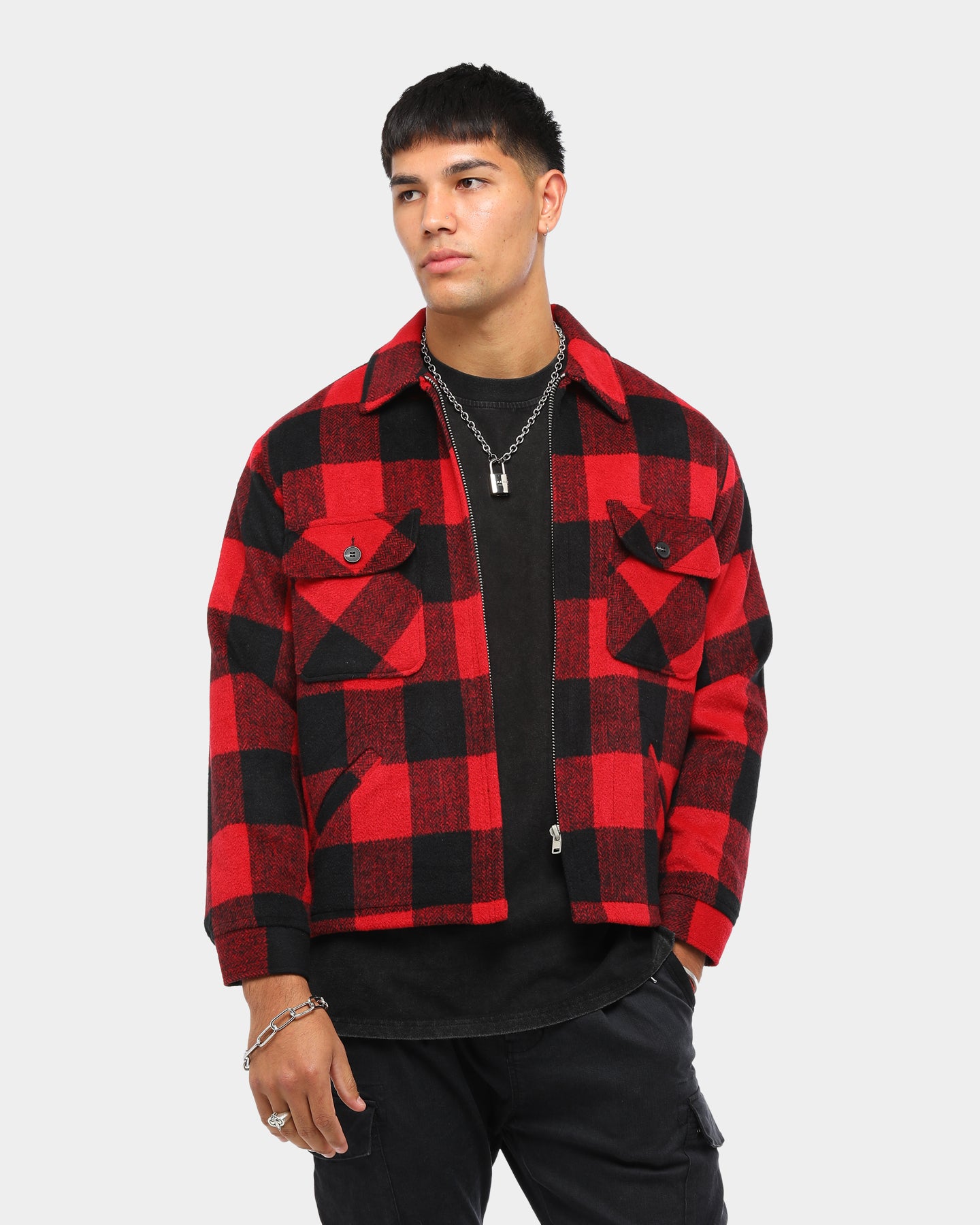 red tartan jacket mens