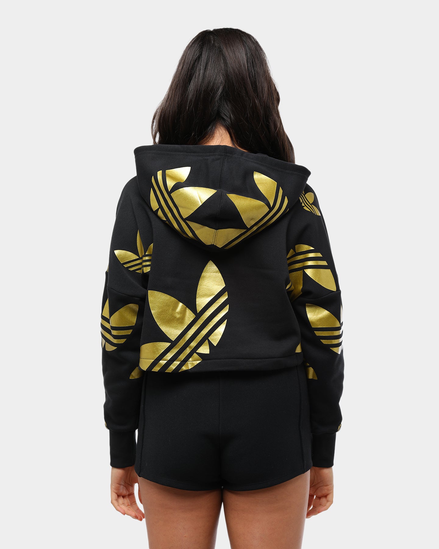 adidas black gold hoodie
