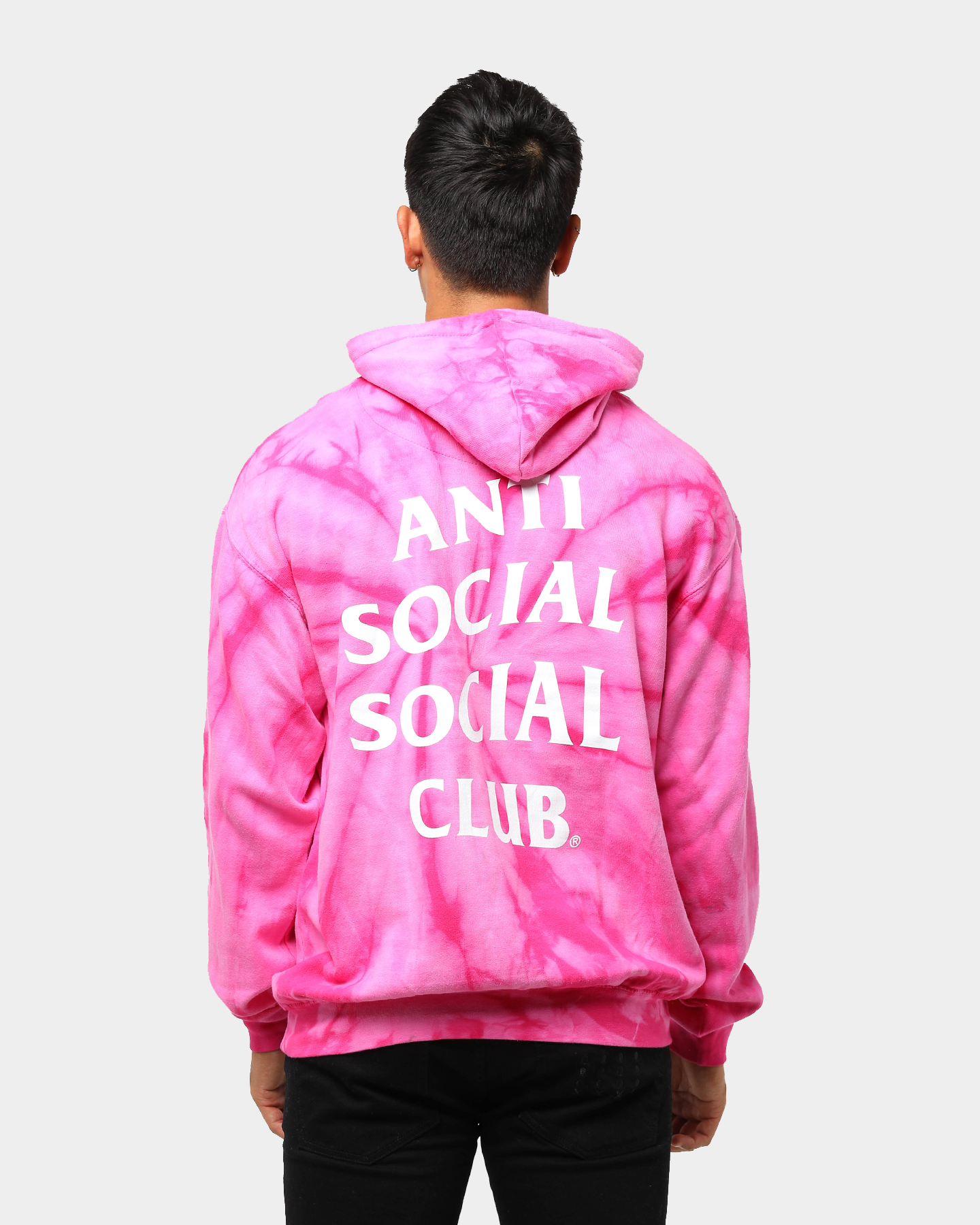 anti social social club sweatshirt pink