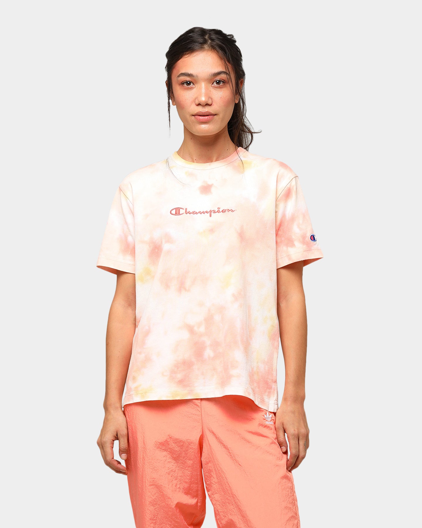 Dye Short Sleeve T-Shirt Sunset Peach 