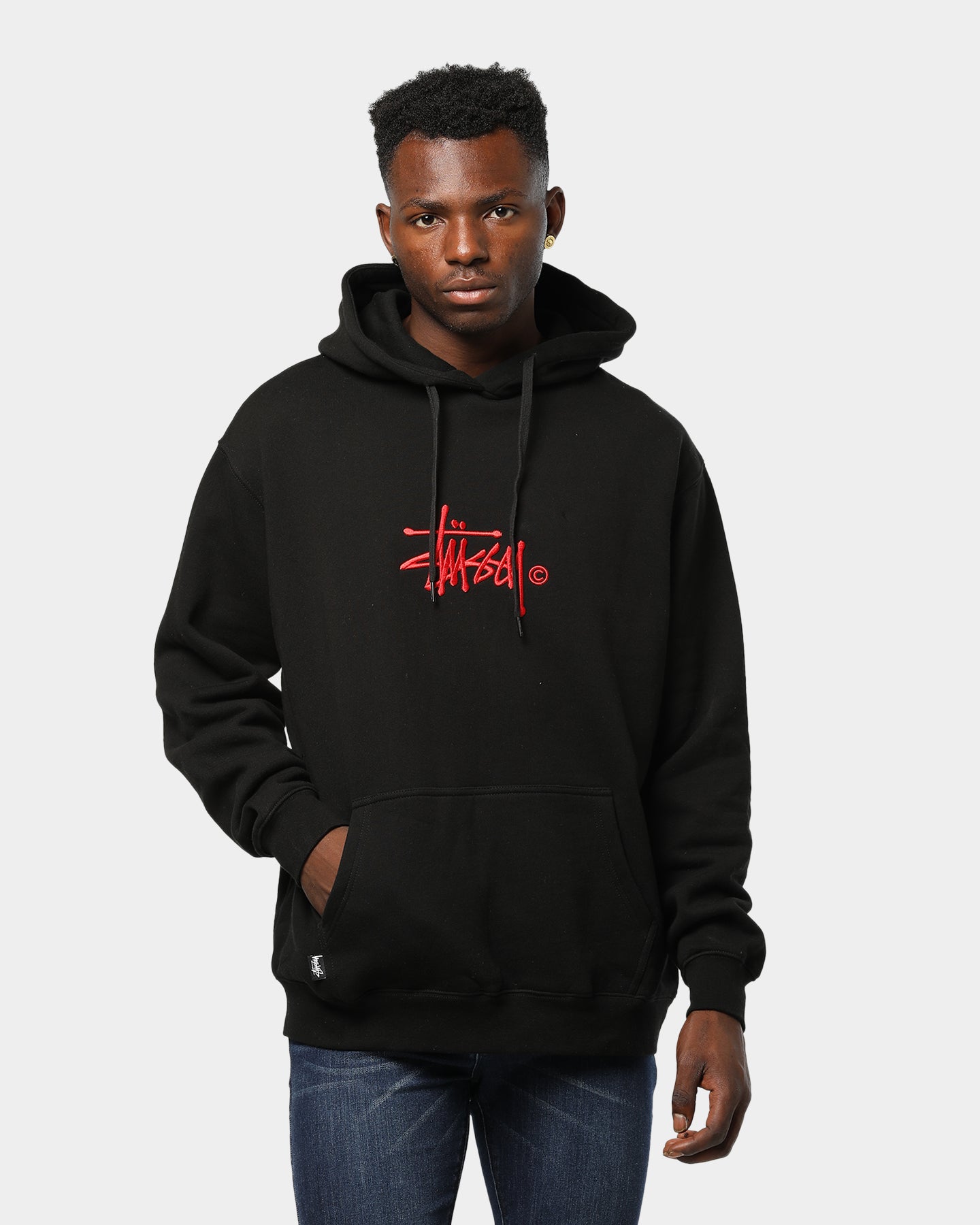 red stussy jumper