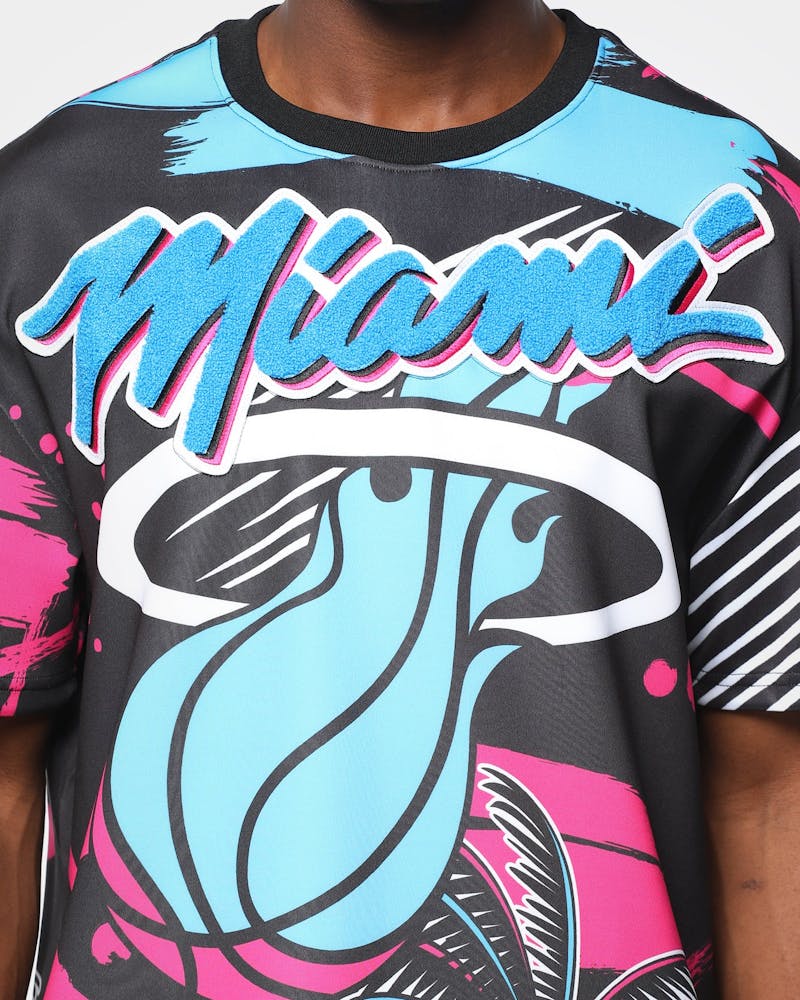 Black Pyramid Men's Miami Heat Vice Logo Shirt Black | Culture Kings