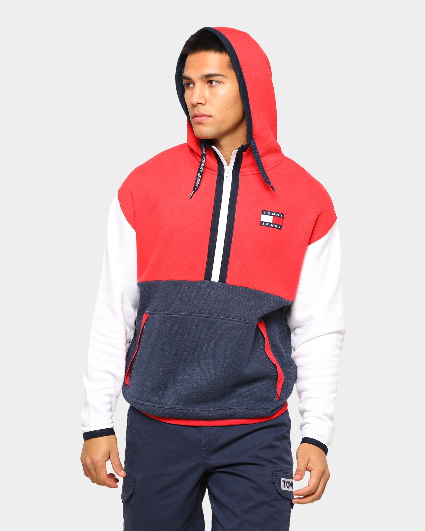 tommy colour block hoodie