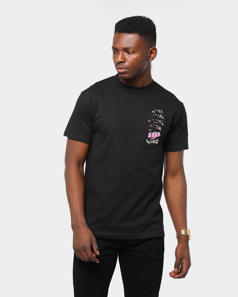 Anti Social Social X Undefeated Club Mens 2015 T Shirt Black Culture Kings 3186