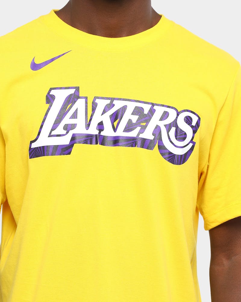 Nike Lakers City Edition Dri Fit Tee Amarillo Culture Kings