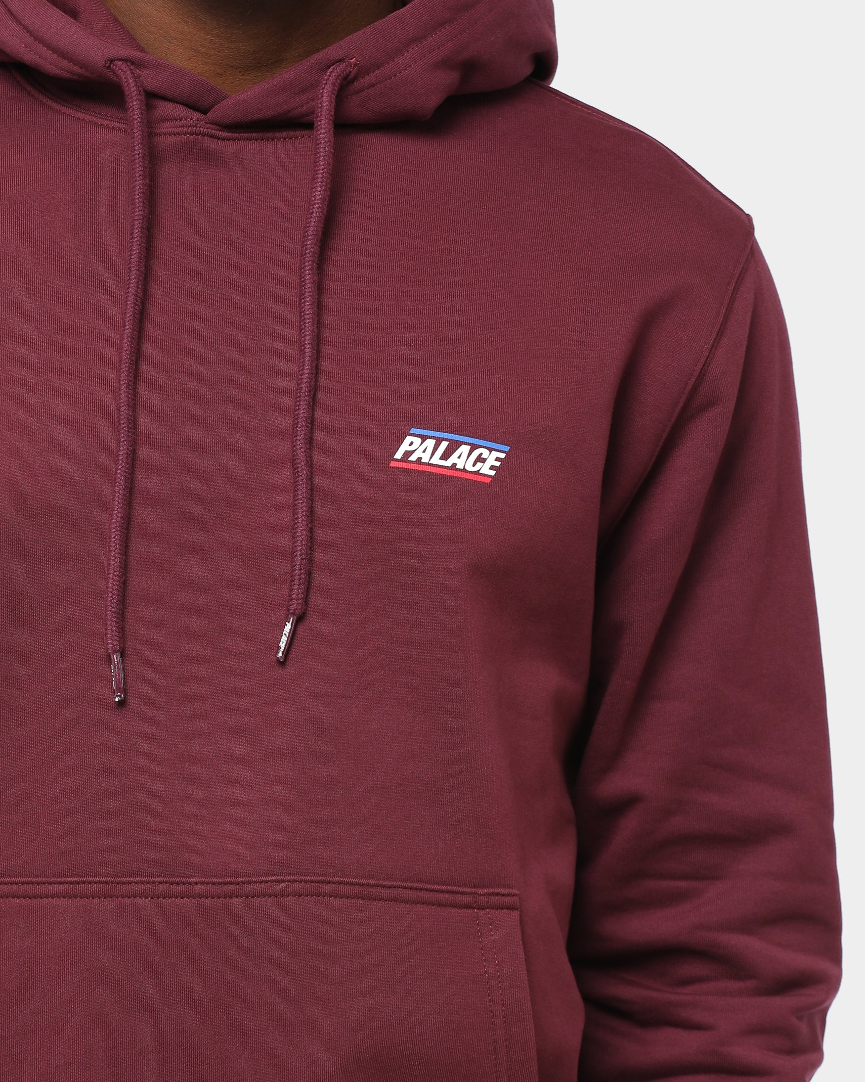 palace burgundy hoodie