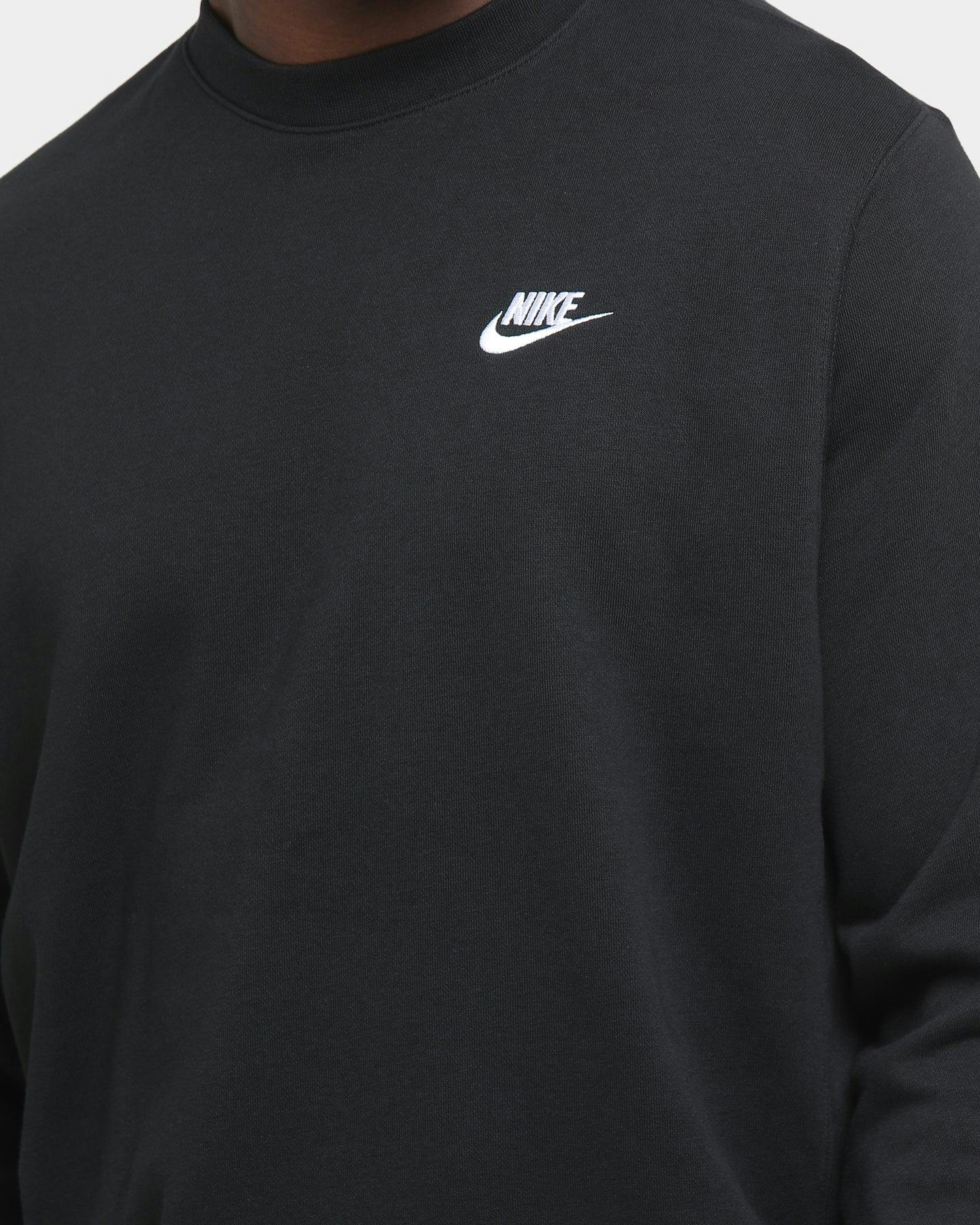 Nike Nike Sportswear Club FT Crew Black/White | Culture Kings