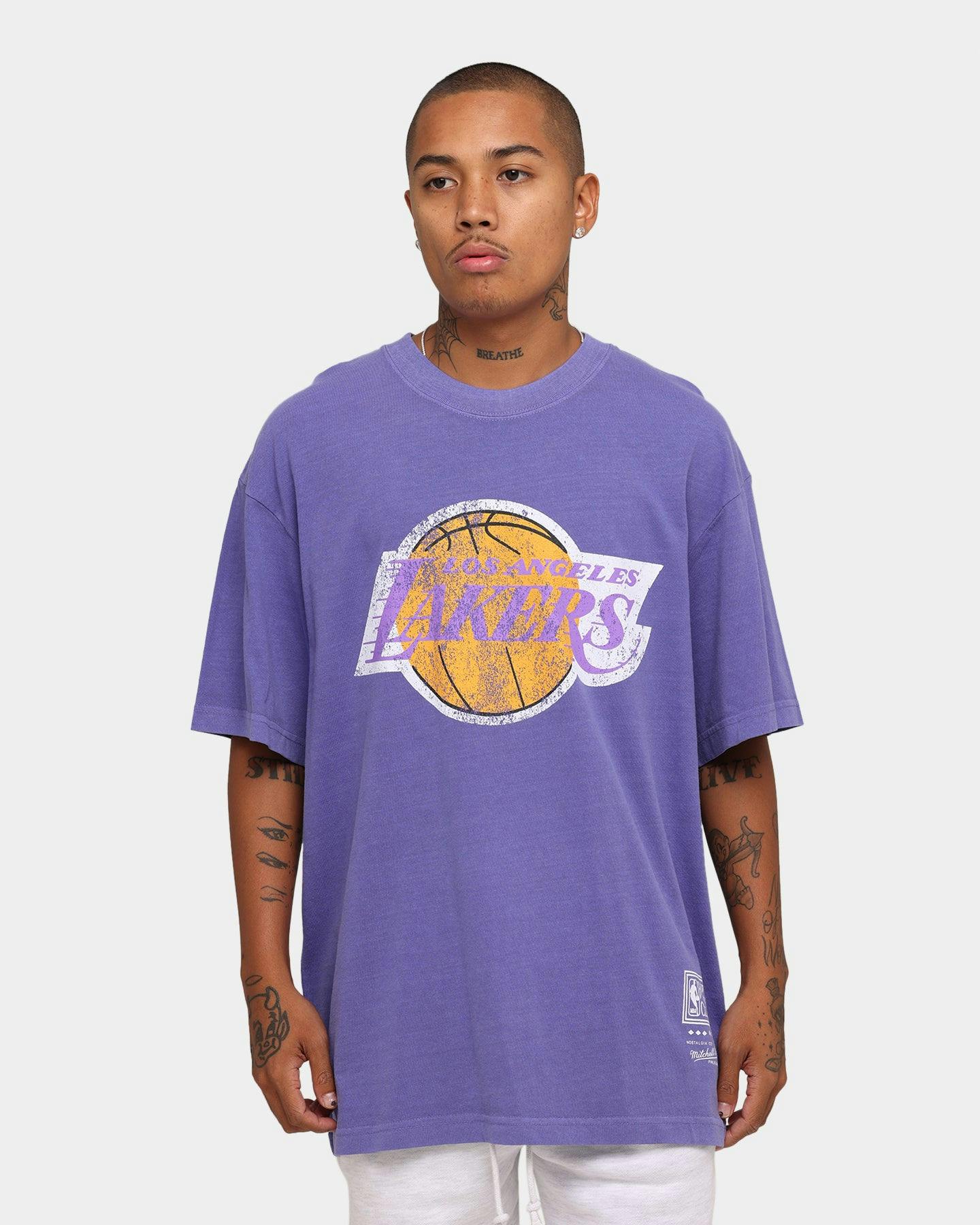 Mitchell & Ness Los Angeles Lakers Keyline Logo Vintage T ...