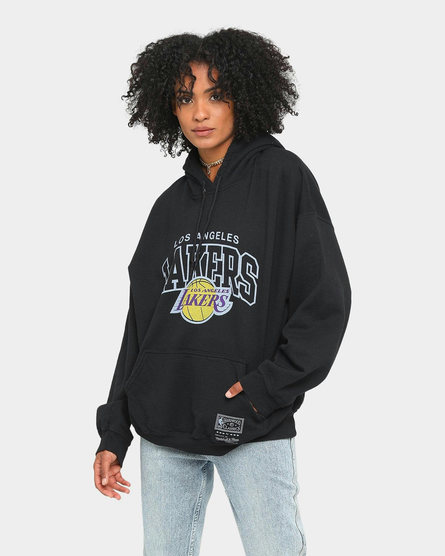 Mitchell Ness Lakers Vintage Arch Ol Hoodie Black Culture Kings