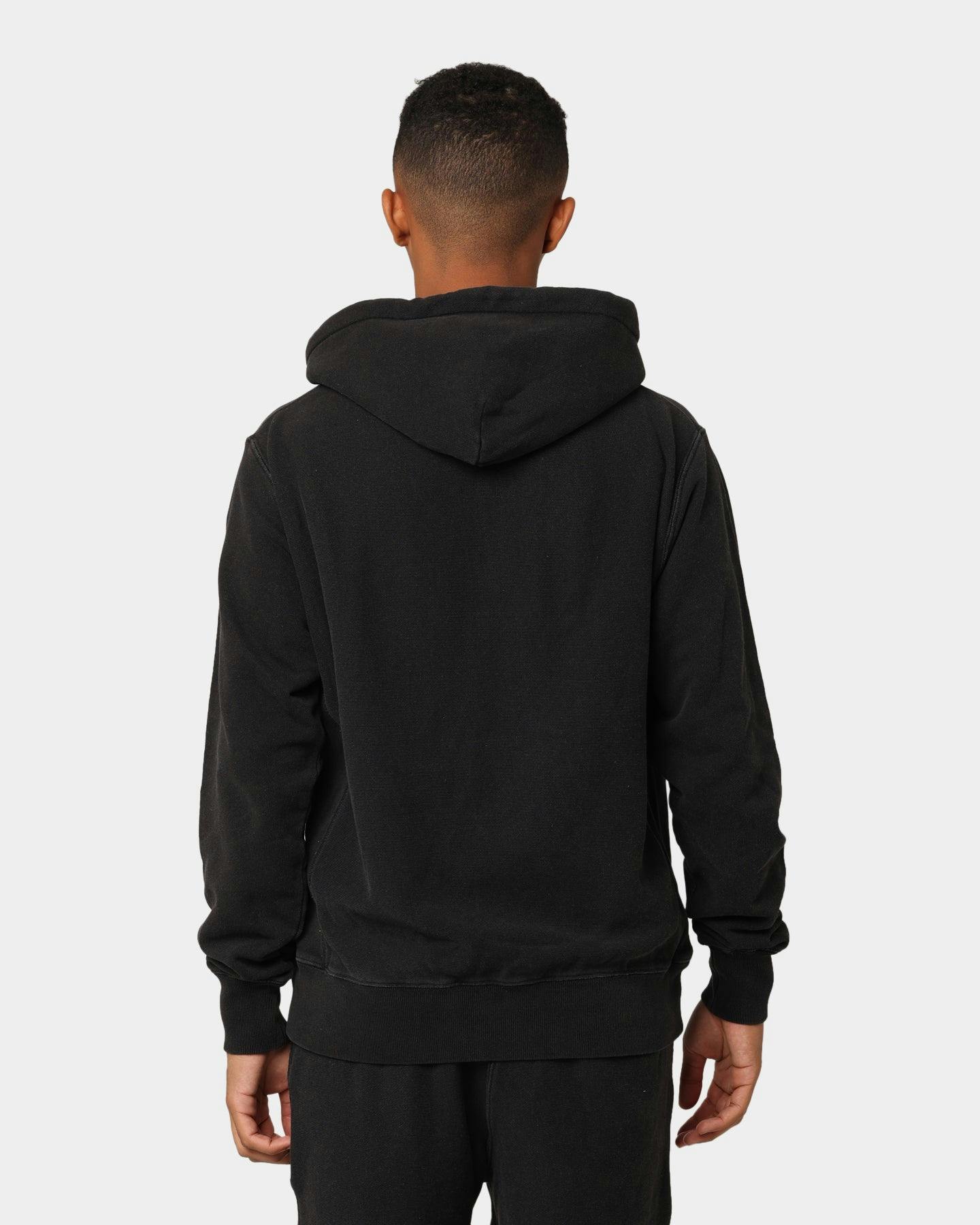 Champion Rebound Reverse Weave French Terry Hoodie Washed Black ...