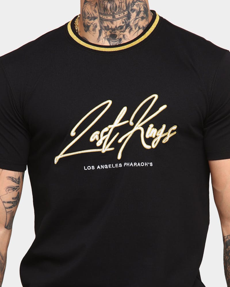 Last Kings Signature Short Sleeve T-Shirt Black | Culture Kings