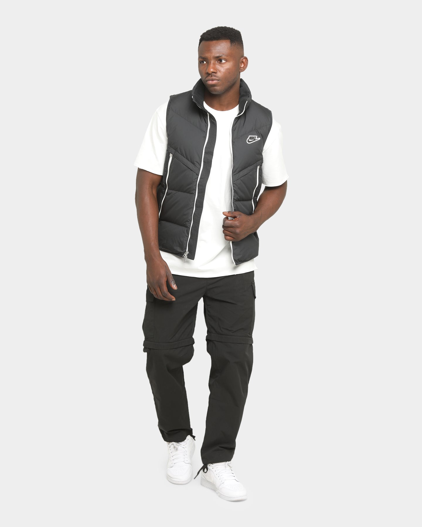 Nike Nike Sportswear Down-Fill Windrunner Shield Vest Black/Black/Sail ...