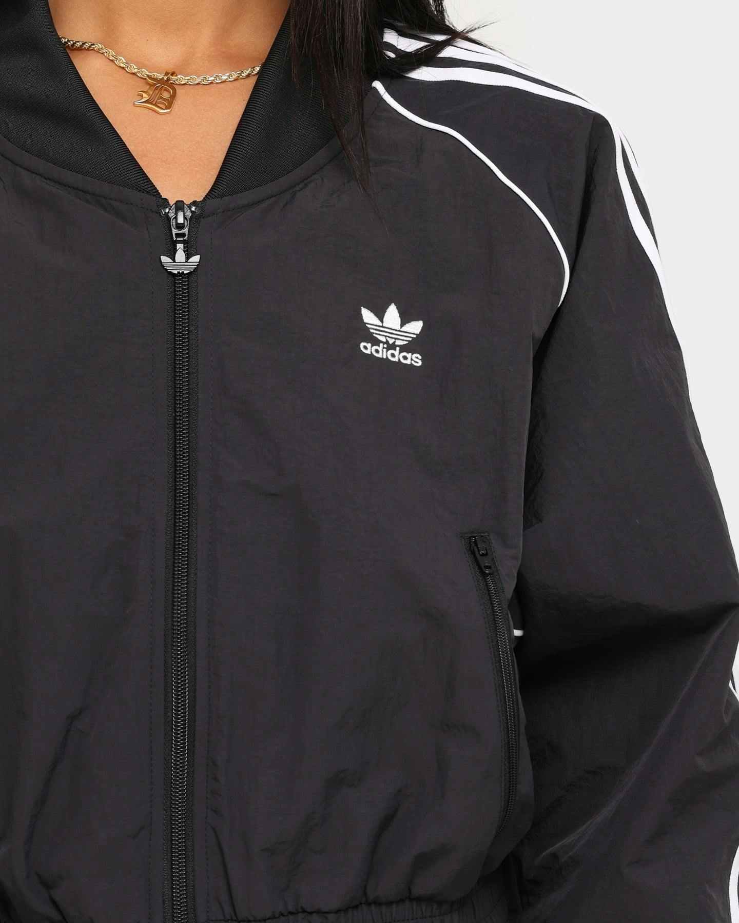 Adidas Women's Cropped Fashion Track Jacket Black Culture Kings