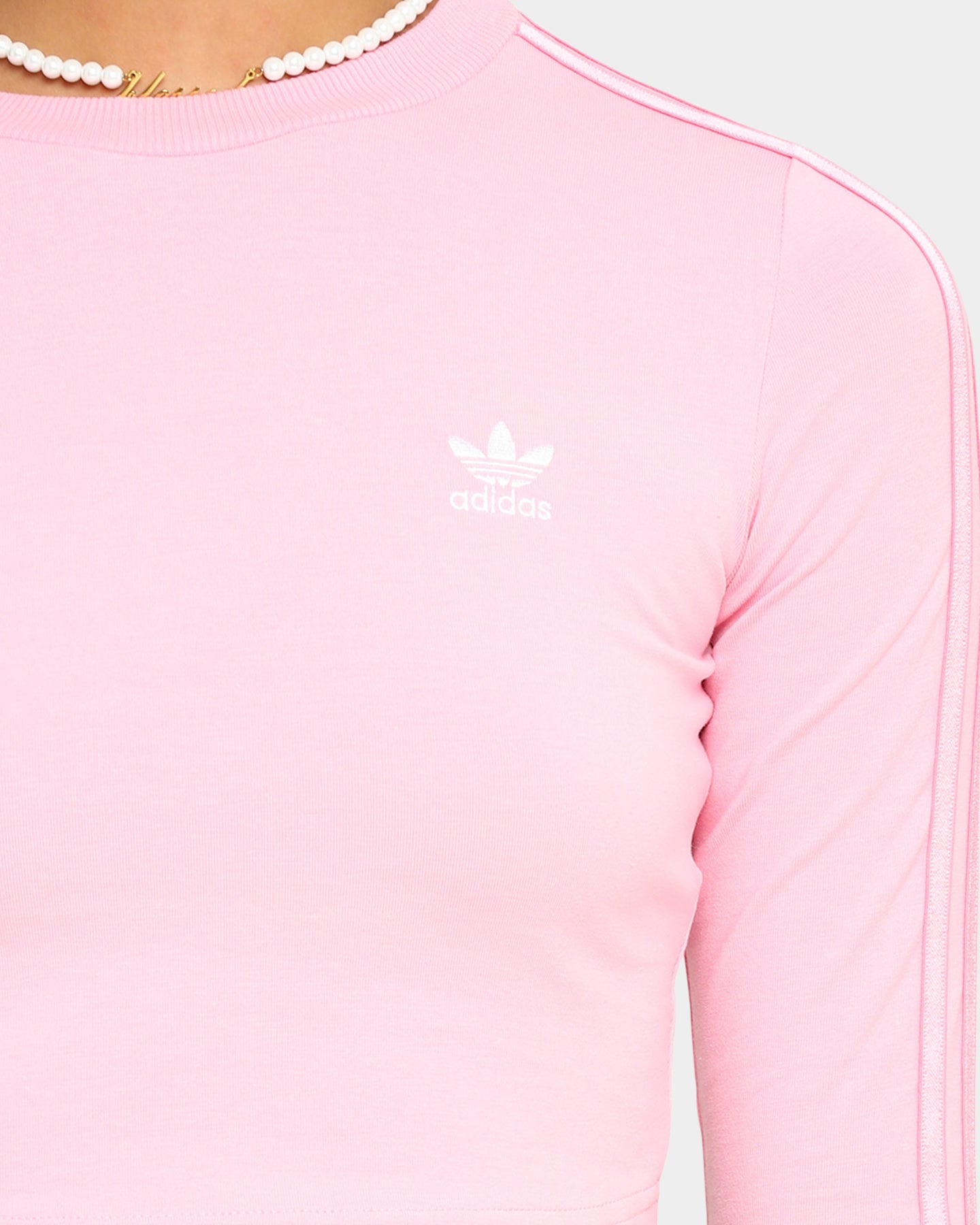 pink long sleeve adidas top