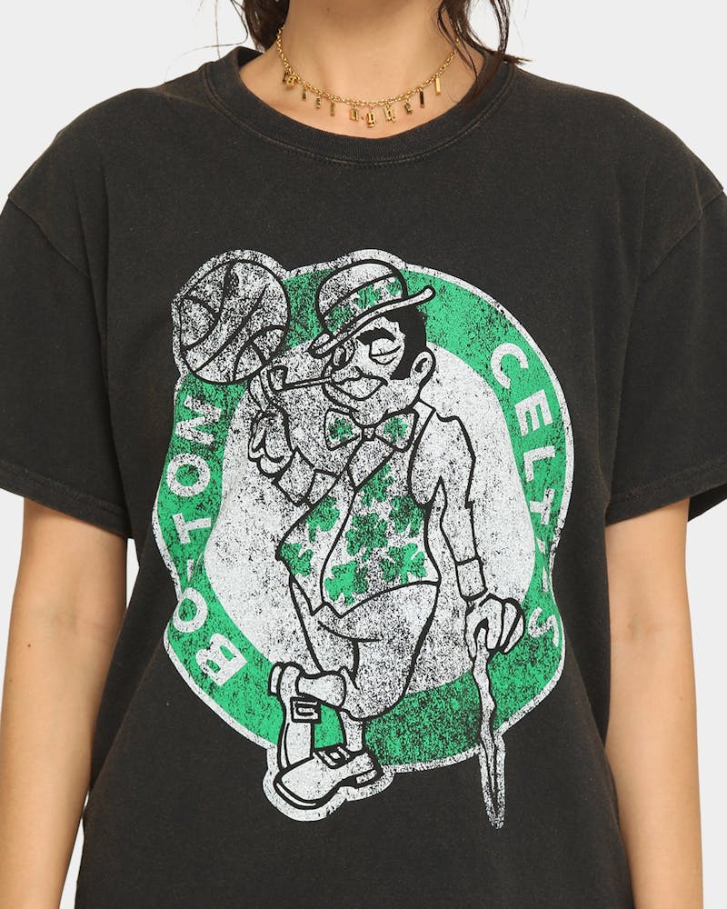 Mitchell Ness Boston Celtics Oversized Logo Short Sleeve Vintage T S Culture Kings
