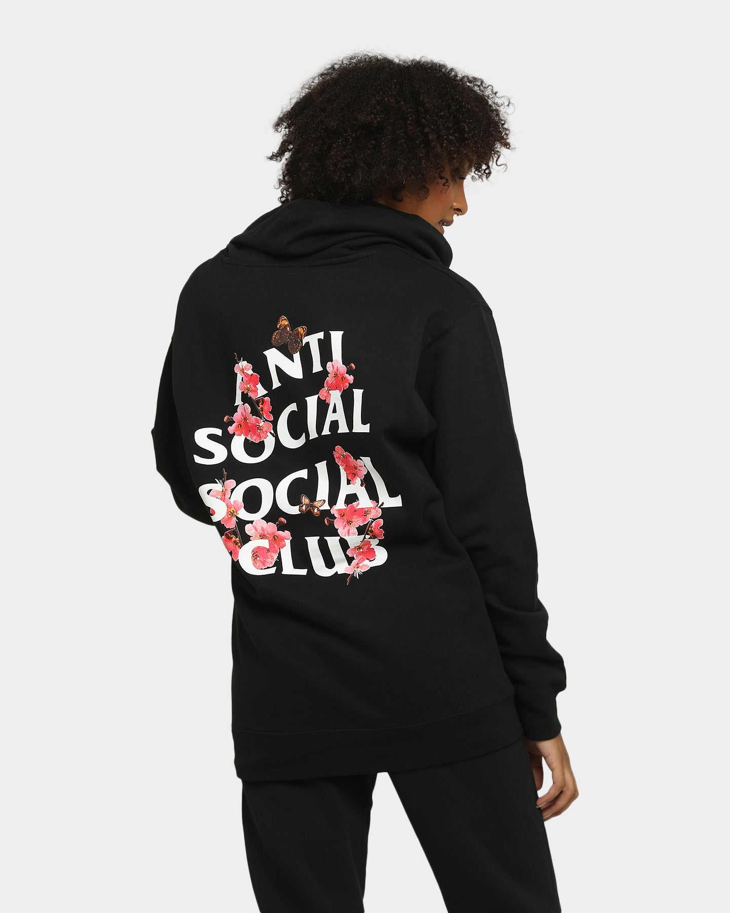 anti social social club kkoch black hoodie