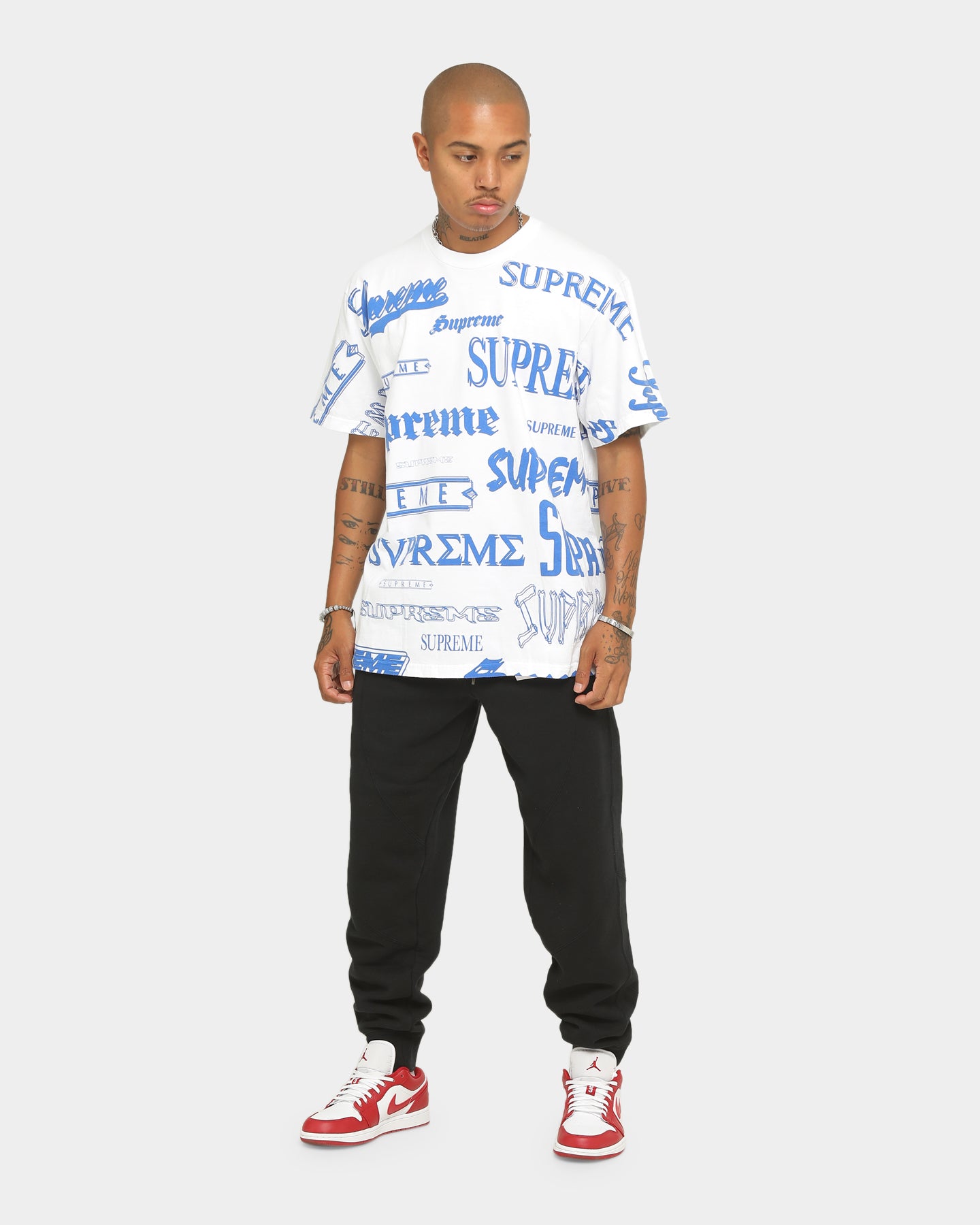 multi logo tee supreme