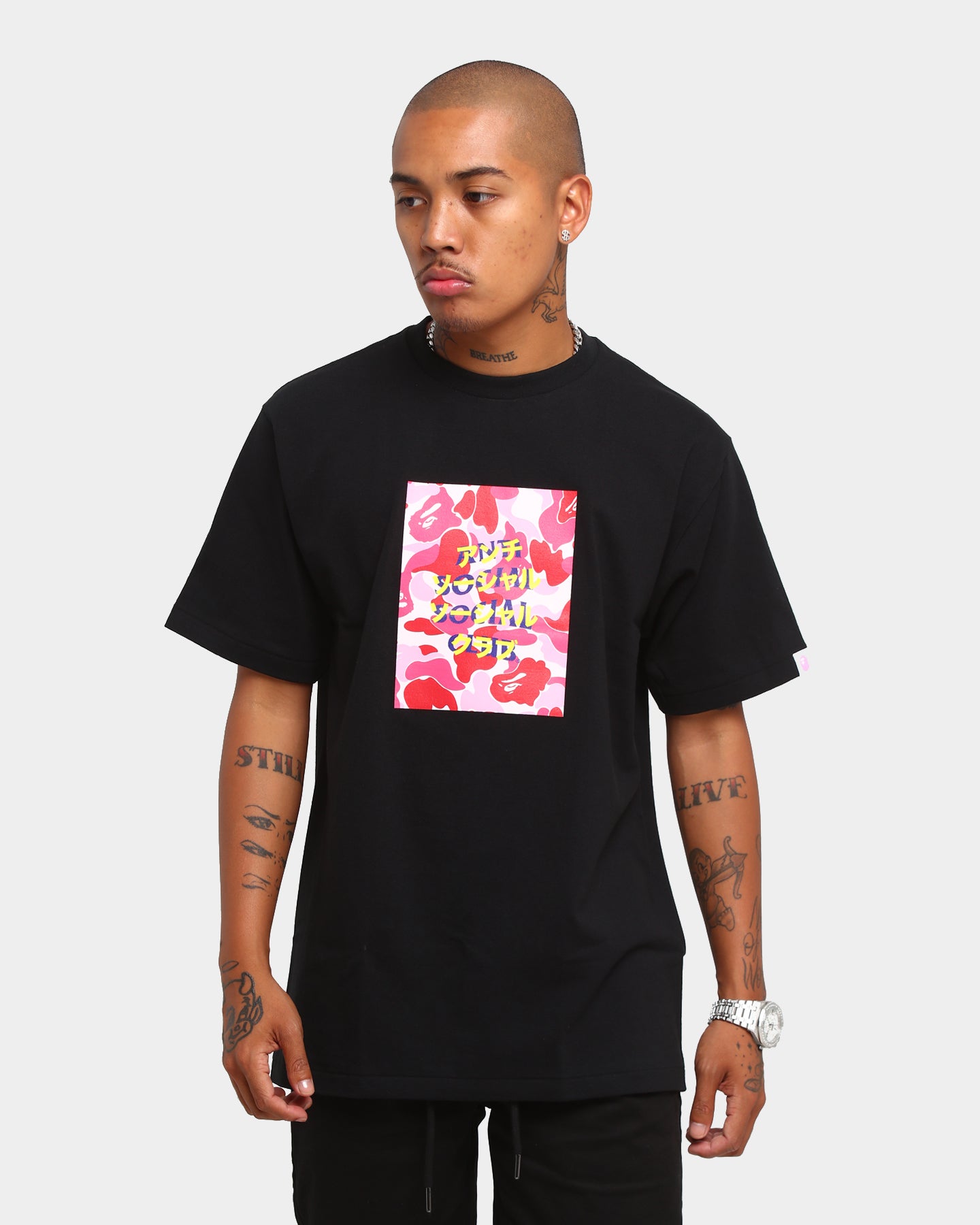 bape anti social social club t shirt