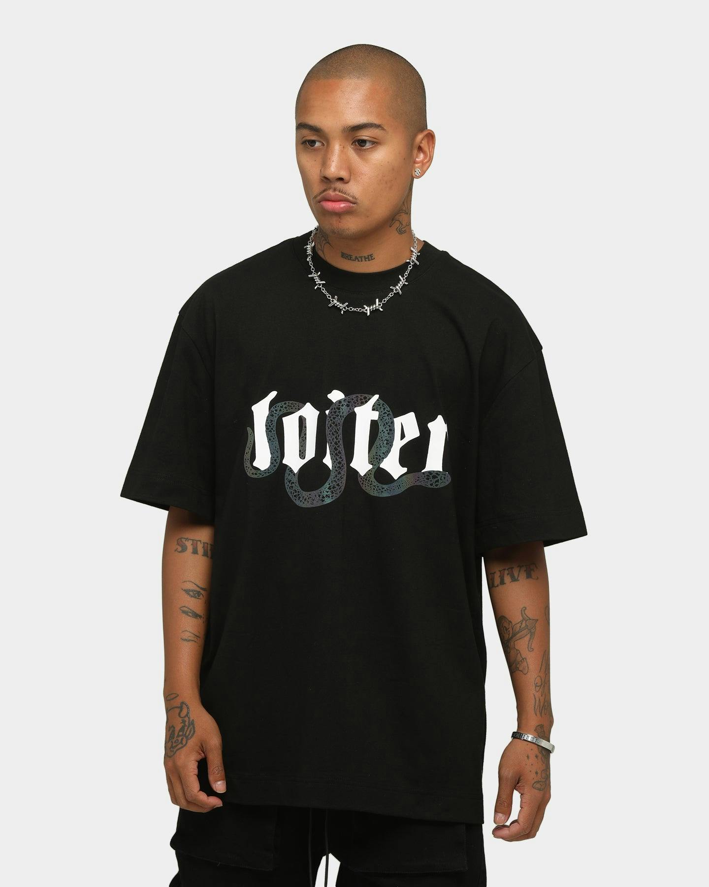 Loiter Reflective Venom T-Shirt Black | Culture Kings