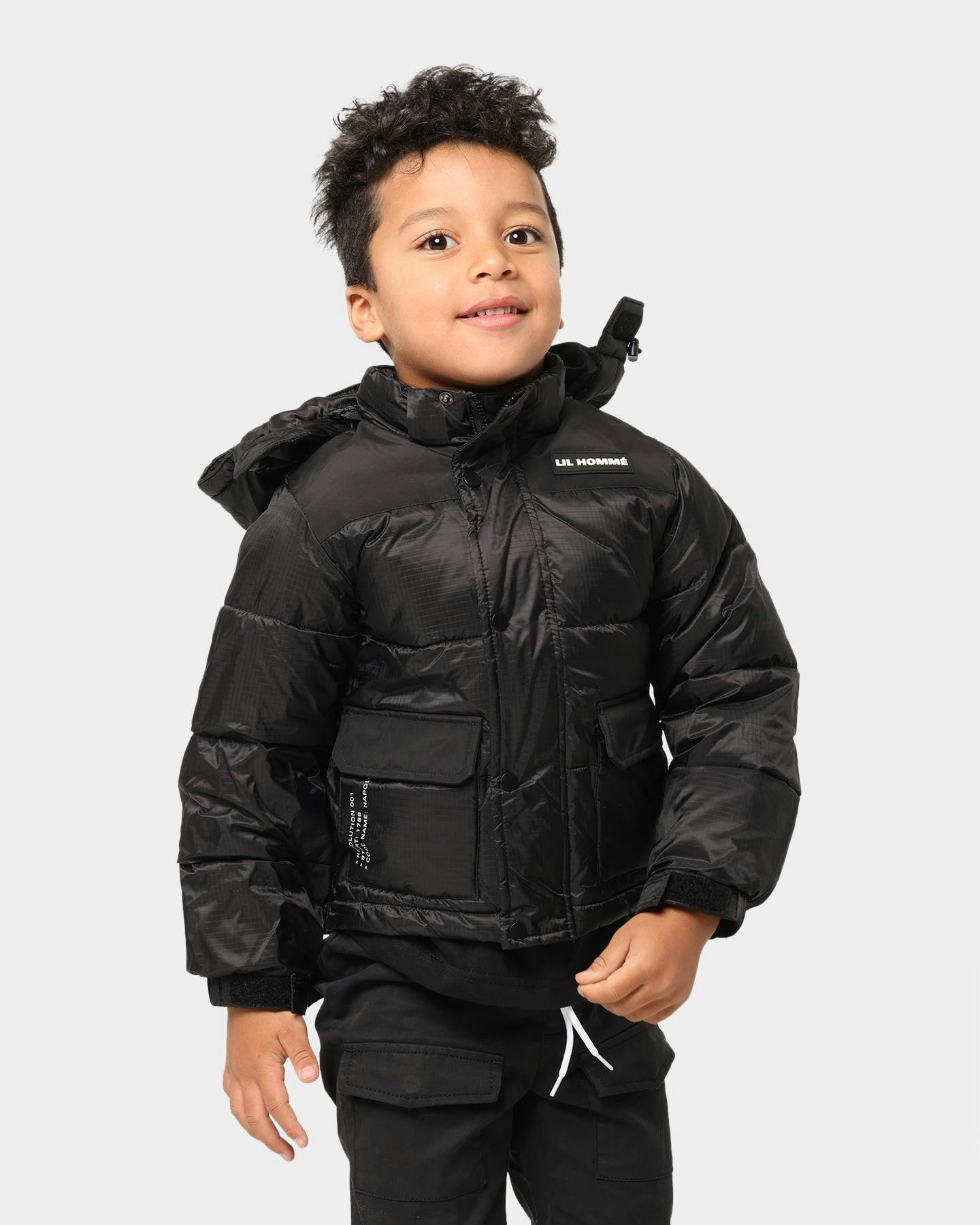 Lil Homme Kid's Roadman Puffer Jacket Black | Culture Kings