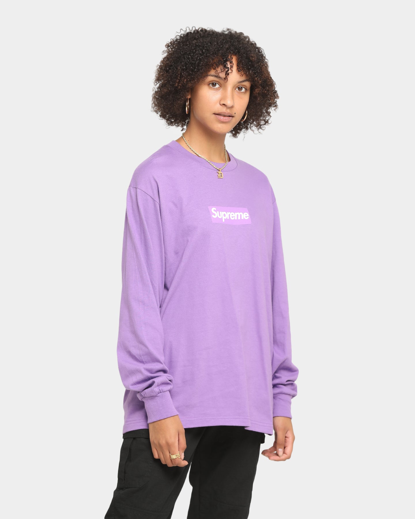 supreme purple shirt