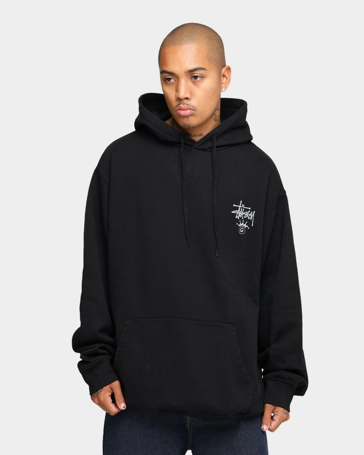 Stussy C Crown Hoodie Pigment Black | Culture Kings