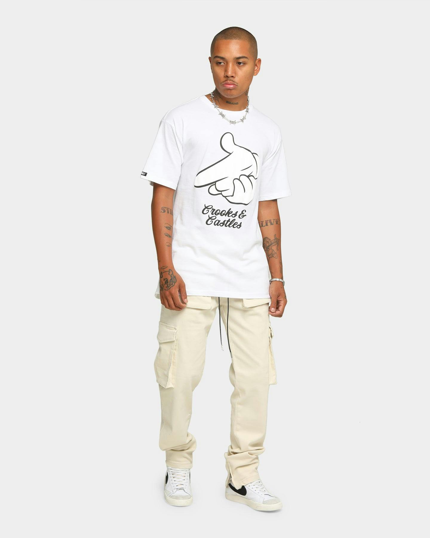 Crooks & Castles Airgun T-Shirt White | Culture Kings