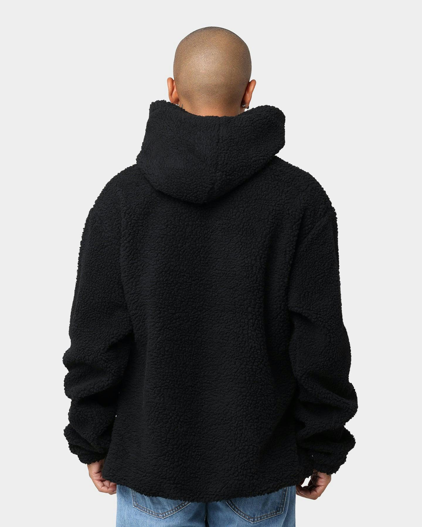 Stussy Stock Sherpa Hoodie Black | Culture Kings