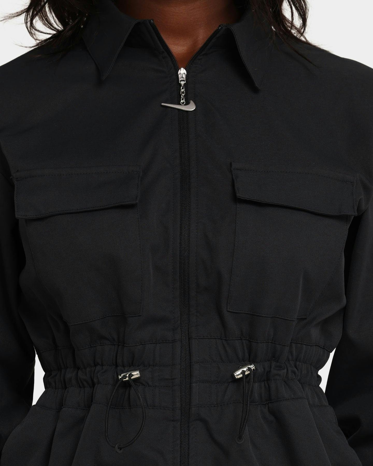 Women's Nike Sportswear Swoosh Utility Jumpsuit Black Culture Kings