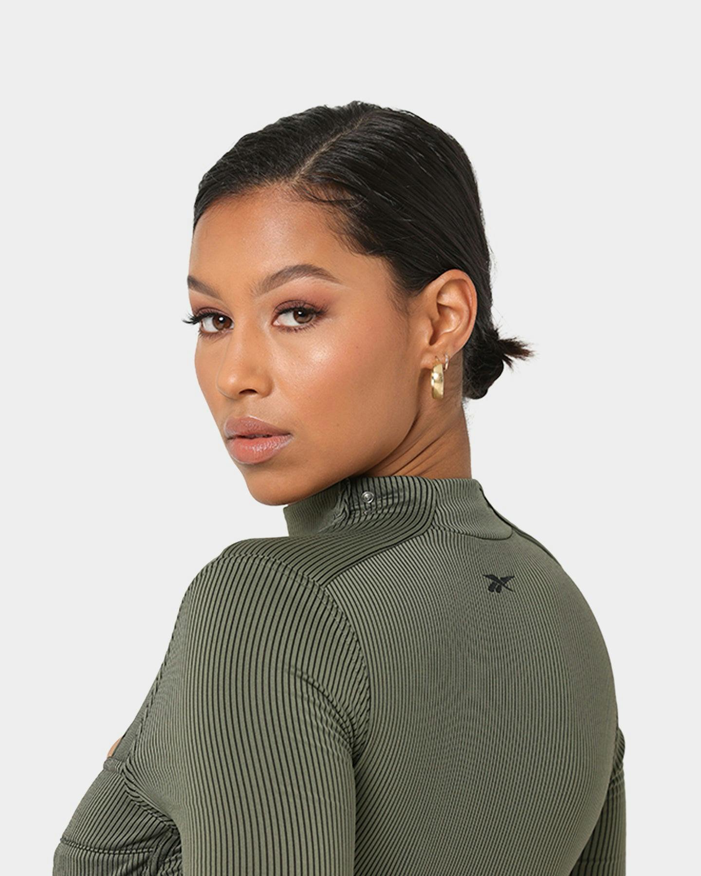 cardi b hunter green reebok