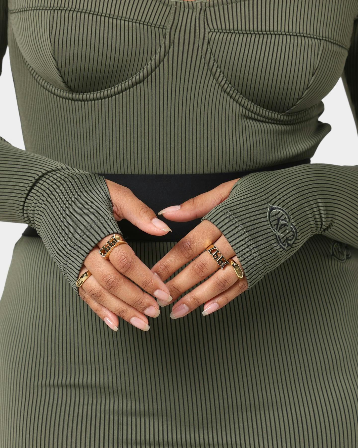 cardi b hunter green reebok