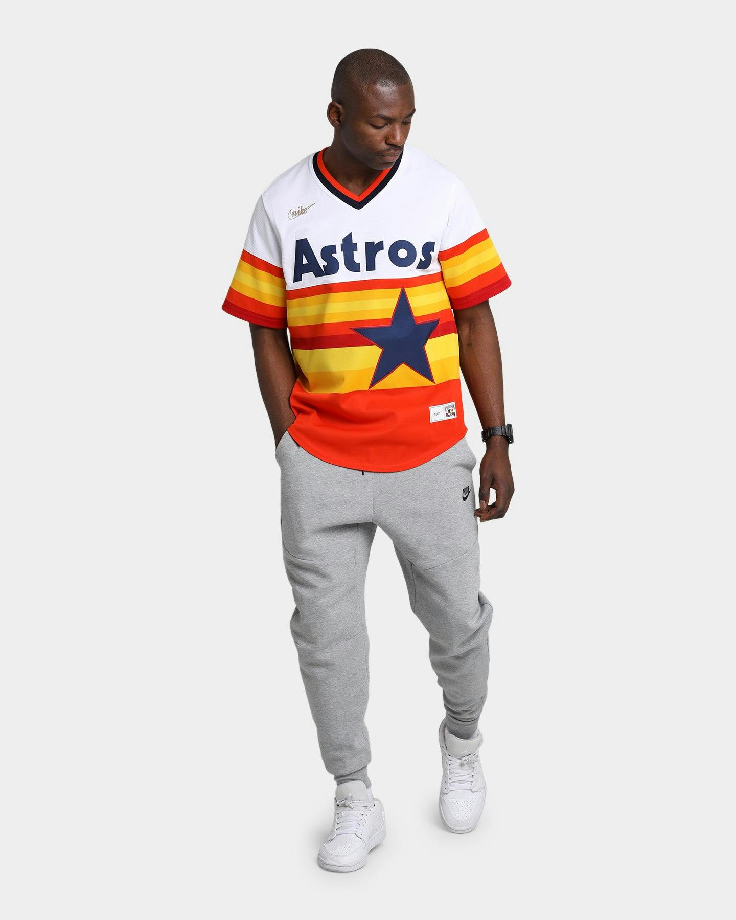 Nike Houston Astros Official Cooperstown Jersey White/Rainbow Culture