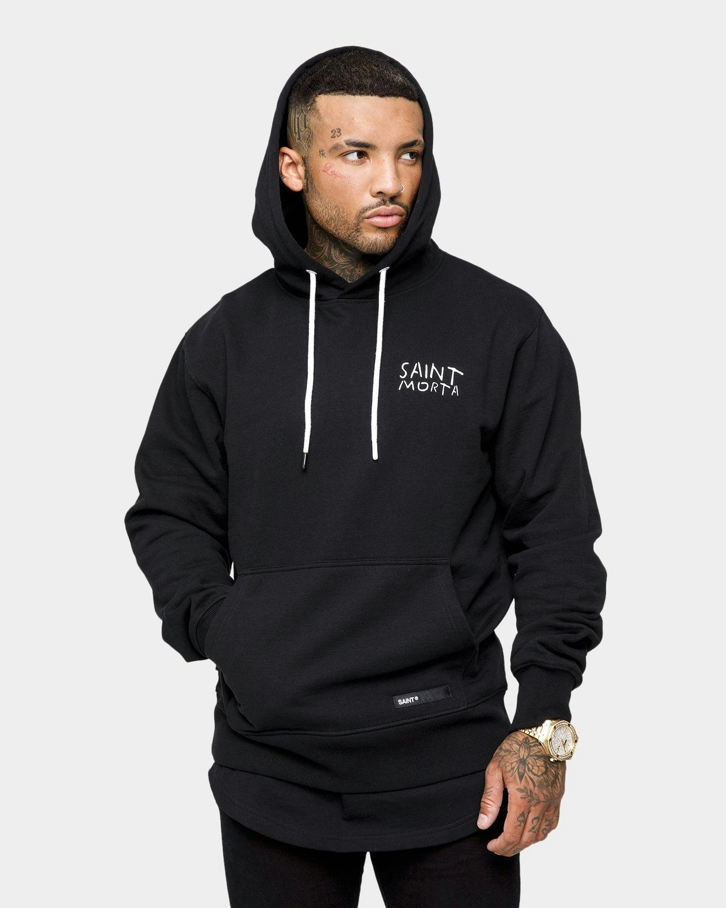 Saint Morta Collector Hoodie Black/White | Culture Kings