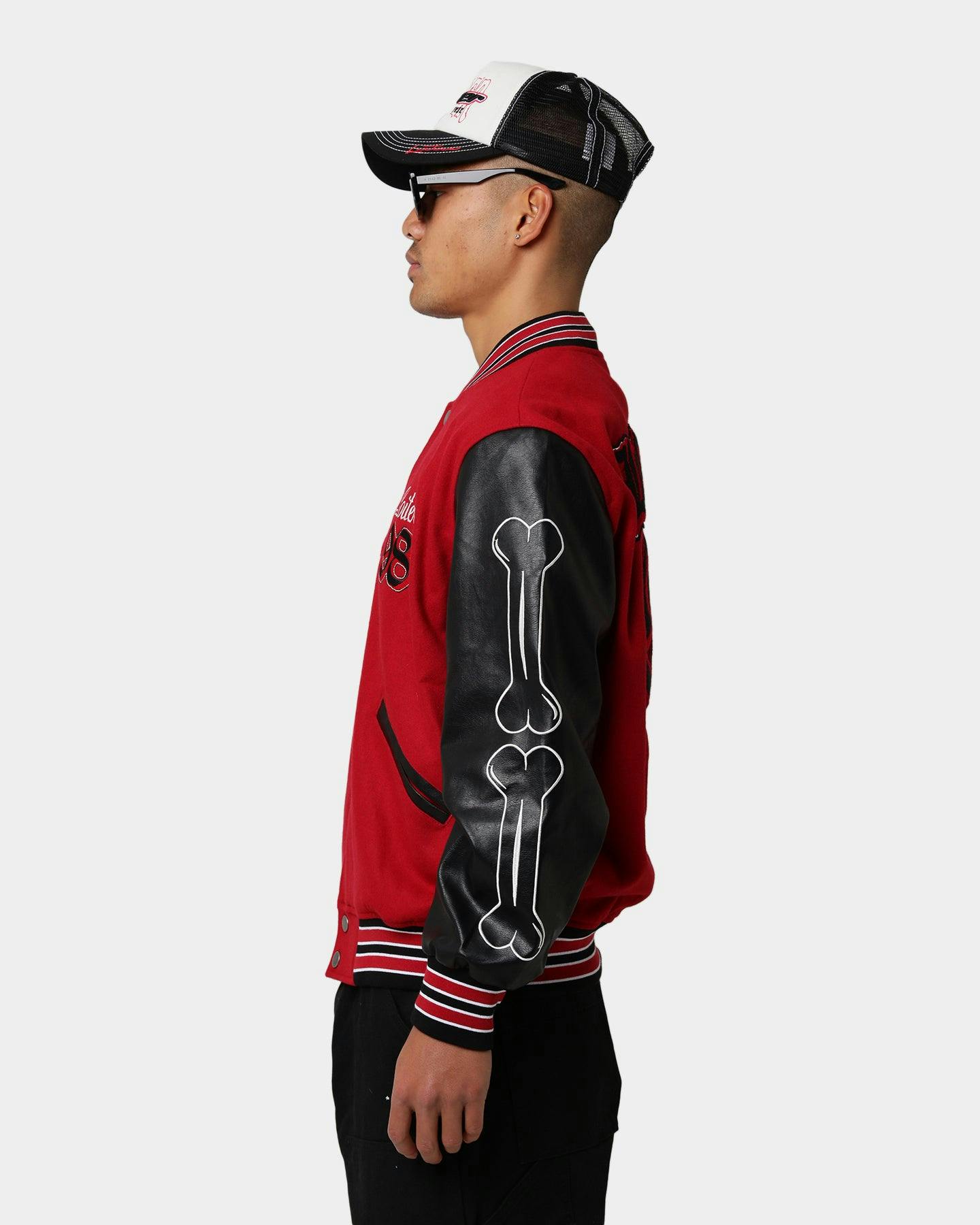 Loiter Ceremony Varsity Jacket Red/Black Culture Kings