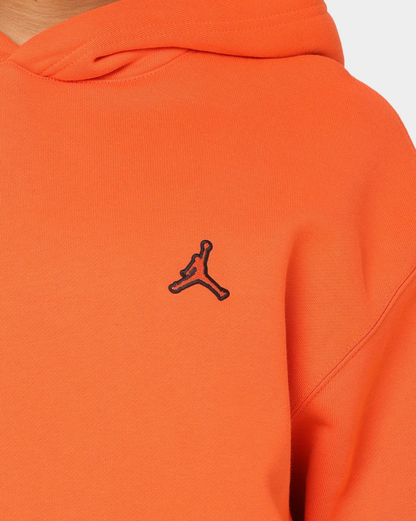 Jordan Essential Fleece Pullover Hoodie Orange | Culture Kings