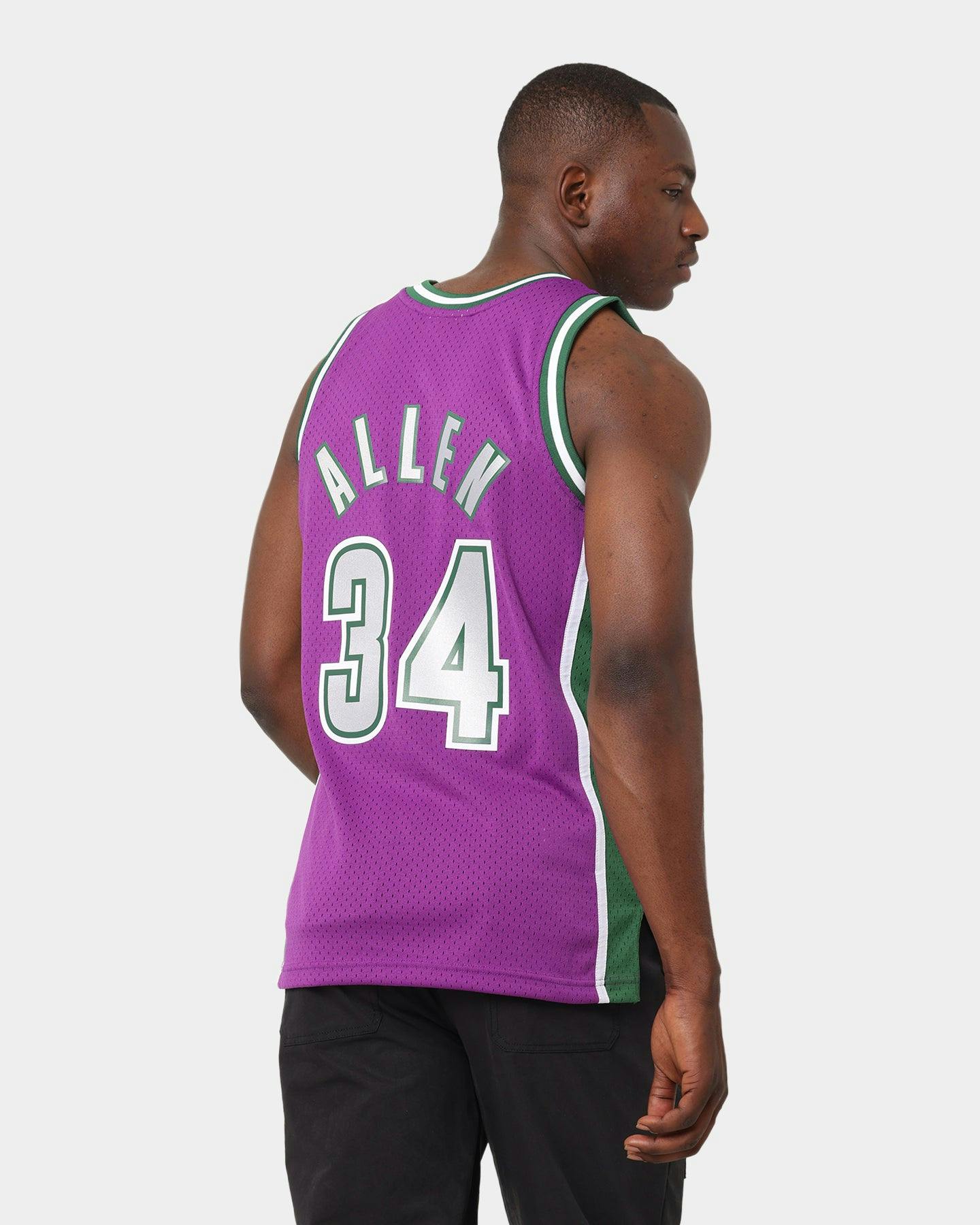 Mitchell & Ness Ray Allen Milwaukee Bucks '01'02 Away Swingman Jersey