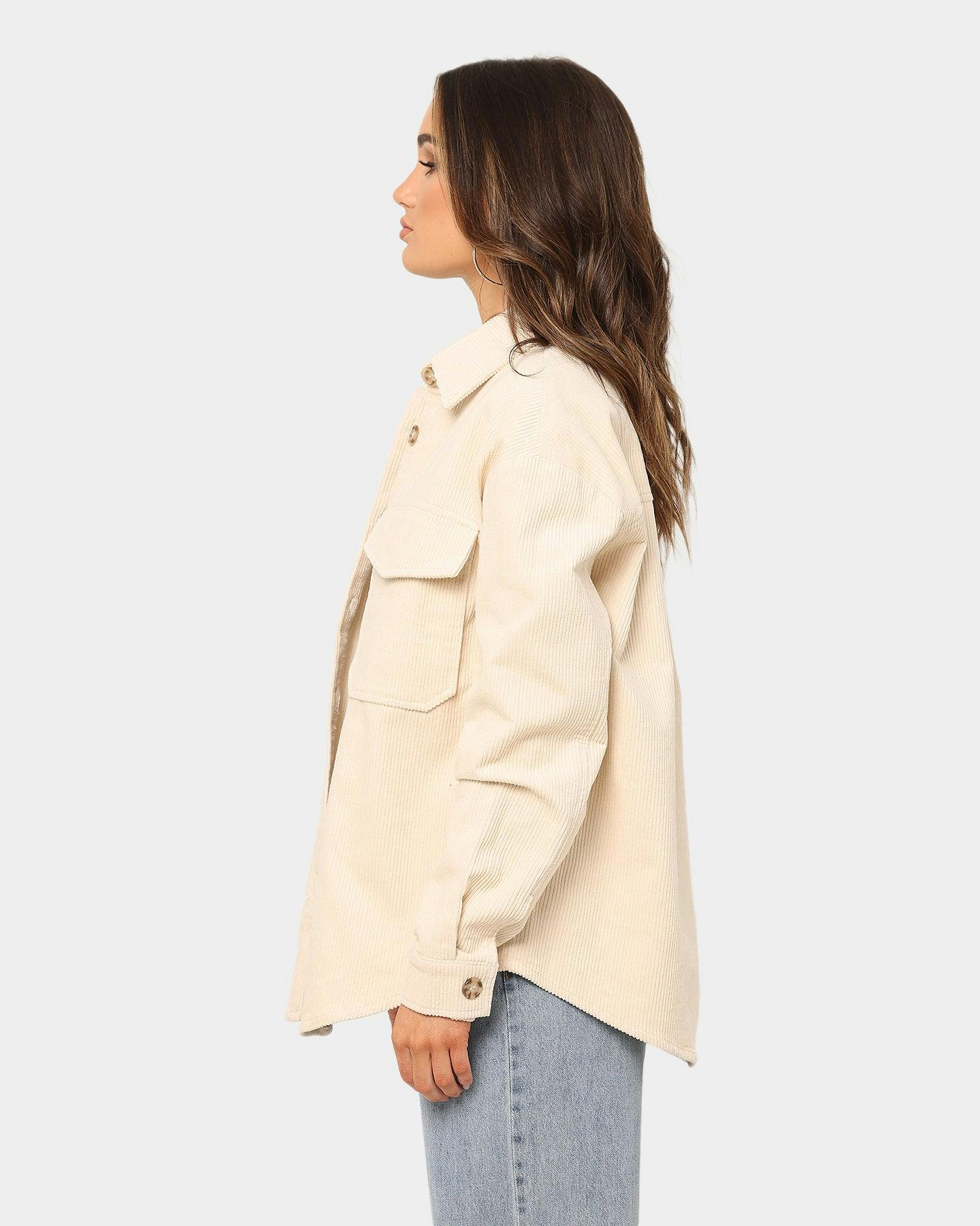 XXIII Women's Tori Corduroy Shacket Cream Culture Kings