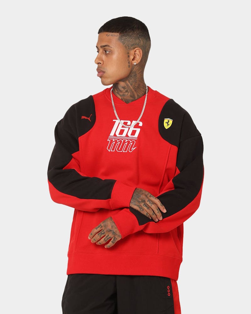 Puma X Ferrari Motorsports Race Statement Sweat Crewneck Rosso Corsa thumbnail - 0