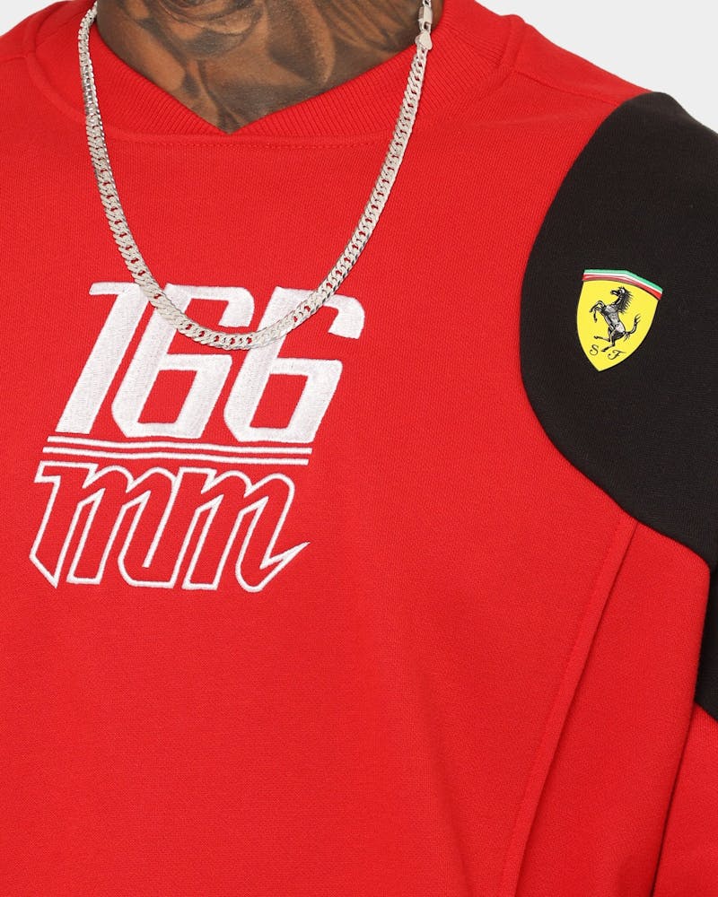 Puma X Ferrari Motorsports Race Statement Sweat Crewneck Rosso Corsa thumbnail - 10