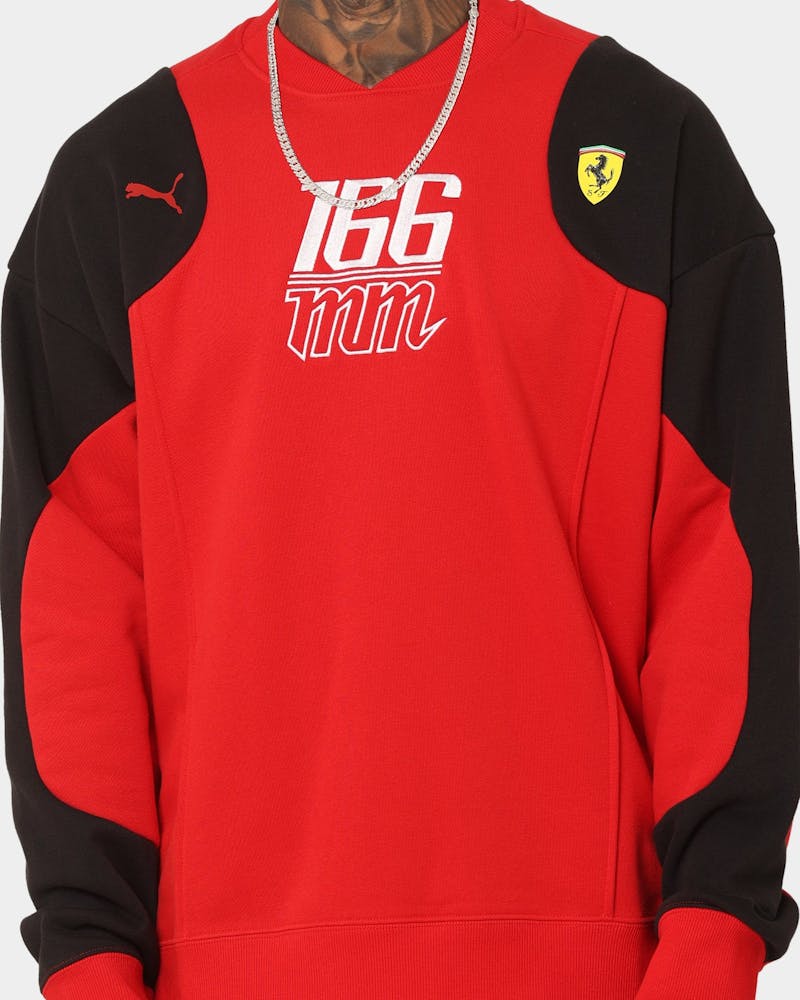 Puma X Ferrari Motorsports Race Statement Sweat Crewneck Rosso Corsa thumbnail - 4